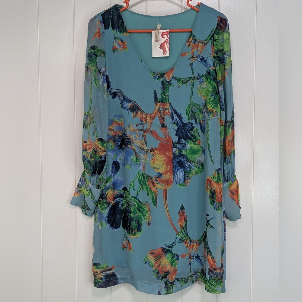 ⭐NWT Teenflo Floral Long Sleeve Dress